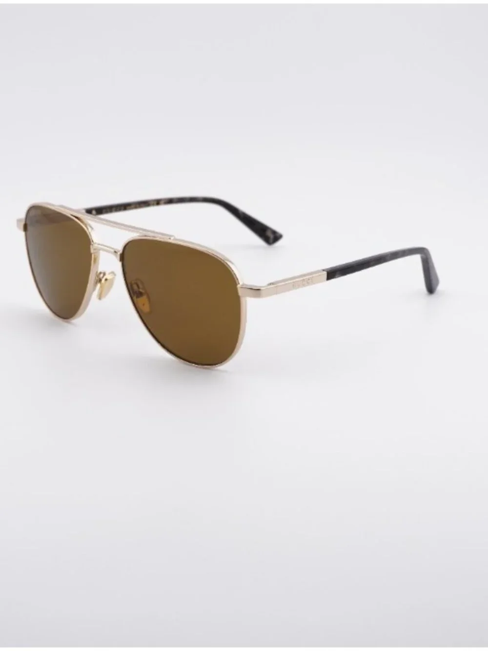 Gucci GG1962S 004 Sunglasses Gold/Havana Aviator Frame, Brown Lenses